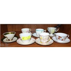 ESTATE COLLECTION OF 7 ASSORTED ENGLISH CUPS AND