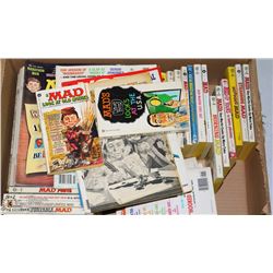 BOX OF ASSORTED MAD BOOKS