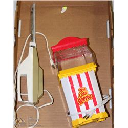 VINTAGE HOT AIR  POPCORN MAKER AND ELECTRIC