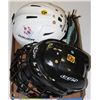 Image 1 : FLAT OF HELMETS AND BOYS BALL GLOVE WITH BALL