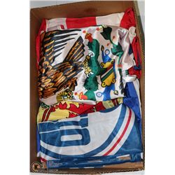 LARGE FLAT W/ OILER'S FLAG, NOVA SCOTIA