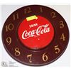 Image 1 : 1973 METAL COCA COLA CLOCK FRONT
