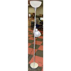 FLOOR LAMP W/ ADJUSTABLE READING LIGHT, 71"H