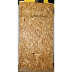 8 SHEETS MISC OSB AND SPRUCE 3/8 PLYWOOD