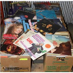 6 BOXES OF ASSORTED RECORDS