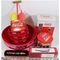 FLAT OF COCA COLA TINS AND MORE