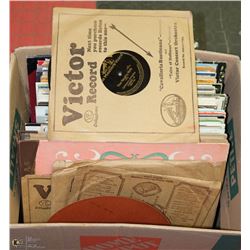 BOX OF RECORDS INCLUDING LINDA RONSTADT, OLIVIA