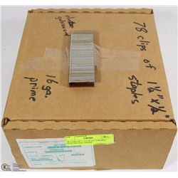 78 CLIPS OF 1 1/2" X 1/2" CROWN ELECTROGALVINIZE