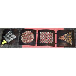 METAL 4 SQUARE WALL DECORE 35" LONG