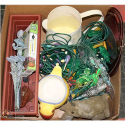 BOX W/3 SETS OF OUTDOOR DECORATIVE