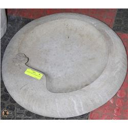 CONCRETE GROUND BIRDBATH 23"D
