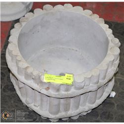 CONCRETE LARGE TWIG  PLANTER  11" DIAMETER
