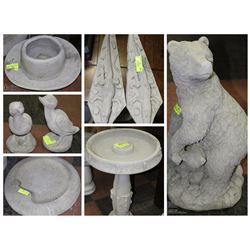 FEATURED ITEMS - CONCRETE LAWN ORNAMENTS AND BIRDBATHS