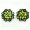 Image 1 : Natural Peridot & Chrome Diopside Earrings