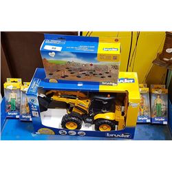 6 PCS NEW BRUDER CONSTRUCTION TOYS & FIGURES