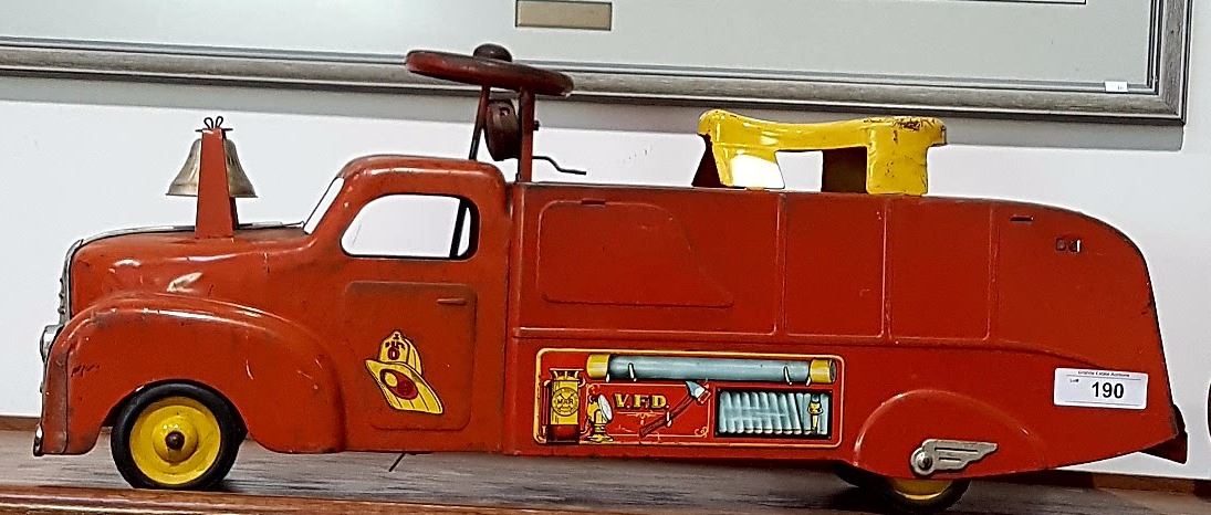 vintage ride on fire truck