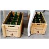 Image 1 : TWO WOODEN CRATES OF WINE BOTTLES