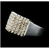 Image 1 : 0.50 ctw Diamond Pyramid Ring - 10KT White Gold