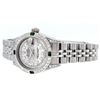 Image 7 : Rolex Ladies SS Diamond Lugs MOP VS Diamond and Emerald Datejust Wristwatch