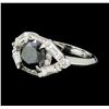 Image 1 : 1.90 ctw Diamond Ring - Platinum