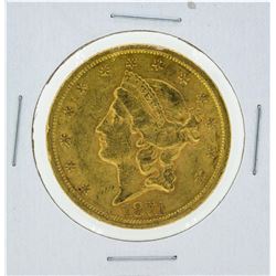 1871-S Liberty Double Eagle Gold Coin AU