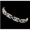 Image 2 : 3.00 ctw Diamond Bracelet - 14KT White Gold
