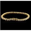 Image 2 : 6.00 ctw Diamond Tennis Bracelet - 14KT Yellow Gold