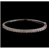 14KT White Gold 3.16 ctw Diamond Bangle Bracelet
