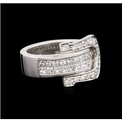 14KT White Gold 0.97 ctw Diamond Ring