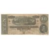 Image 1 : 1864 $10 The Confederate States of America Note T-68 CC