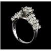 Image 4 : 3.35 ctw Diamond Ring - 18KT White Gold