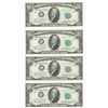 Image 1 : (4)Consecutive 1950-B $10 Federal Reserve Notes