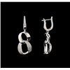 Image 2 : 0.50 ctw Diamond Earrings - 14KT White Gold