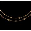 Image 2 : 3.82 ctw Ruby and Diamond Necklace - 18KT Rose Gold