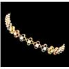 Image 2 : 1.35 ctw Diamond Bracelet - 14KT Tri Color Gold