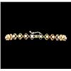 Image 3 : 1.35 ctw Diamond Bracelet - 14KT Tri Color Gold