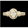 Image 2 : 1.16 ctw Diamond Ring - 14KT Yellow Gold