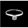 Image 2 : 0.44 ctw Diamond Solitaire Ring - 14KT White Gold