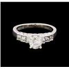 Image 2 : 1.15 ctw Diamond Ring - Platinum