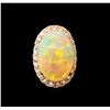 Image 2 : 14.22 ctw Opal and Diamond Ring - 14KT Rose Gold