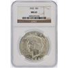 Image 1 : 1922 NGC MS63 Peace Silver Dollar