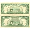 Image 2 : 1963 $5 VG/XF Red Seal Note Lot of 2