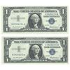 Image 1 : 1957 $1 Silver Certificate Currency Lot of 2