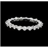 0.62 ctw Diamond Eternity Ring - 14KT White Gold