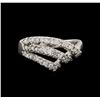 Image 2 : 14KT White Gold 0.35 ctw Diamond Ring