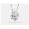 Diamond Pendant - 14KT  White Gold