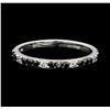 Image 2 : 0.38 ctw Black and White Diamond Ring - 14KT White Gold