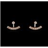 1.10 ctw Diamond Earrings - 14KT Rose Gold