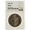 Image 1 : 1886 NGC MS64 Morgan Silver Dollar