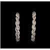 Image 1 : 14KT White Gold 1.50 ctw Diamond Earrings